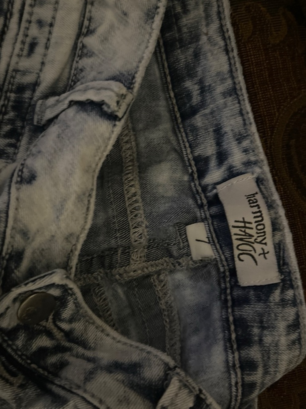 Women’s Skinny Acid-Wash Jeans - Light Blue